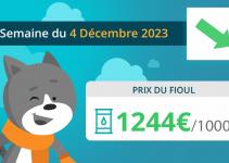 Prix du fioul 4 décembre 2023